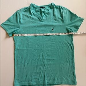 Nautica Men's Aqua Short Sleeve Tee